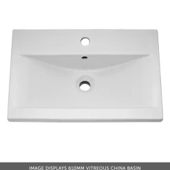 Erin 600mm Wall Mounted 1 Drawer Vanity Unit & Basin