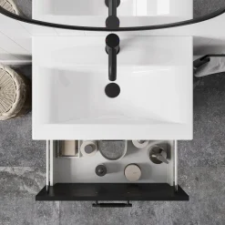 Erin 600mm Wall Mounted 1 Drawer Vanity Unit & Basin