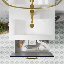 Erin 600mm Wall Mounted 1 Drawer Vanity Unit & Basin