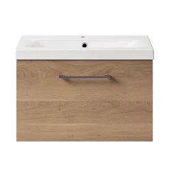 Erin 600mm Wall Mounted 1 Drawer Vanity Unit & Basin