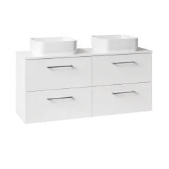 Erin 1200mm Wall Mounted 4 Drawer Vanity Unit & Double Countertop
