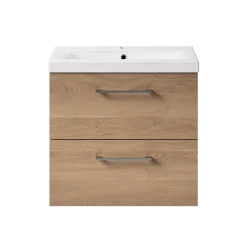 Erin 600mm Wall Mounted 2 Drawer Vanity Unit & Basin