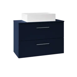 Erin 800mm Wall Mounted 2 Drawer Vanity Unit & Countertop
