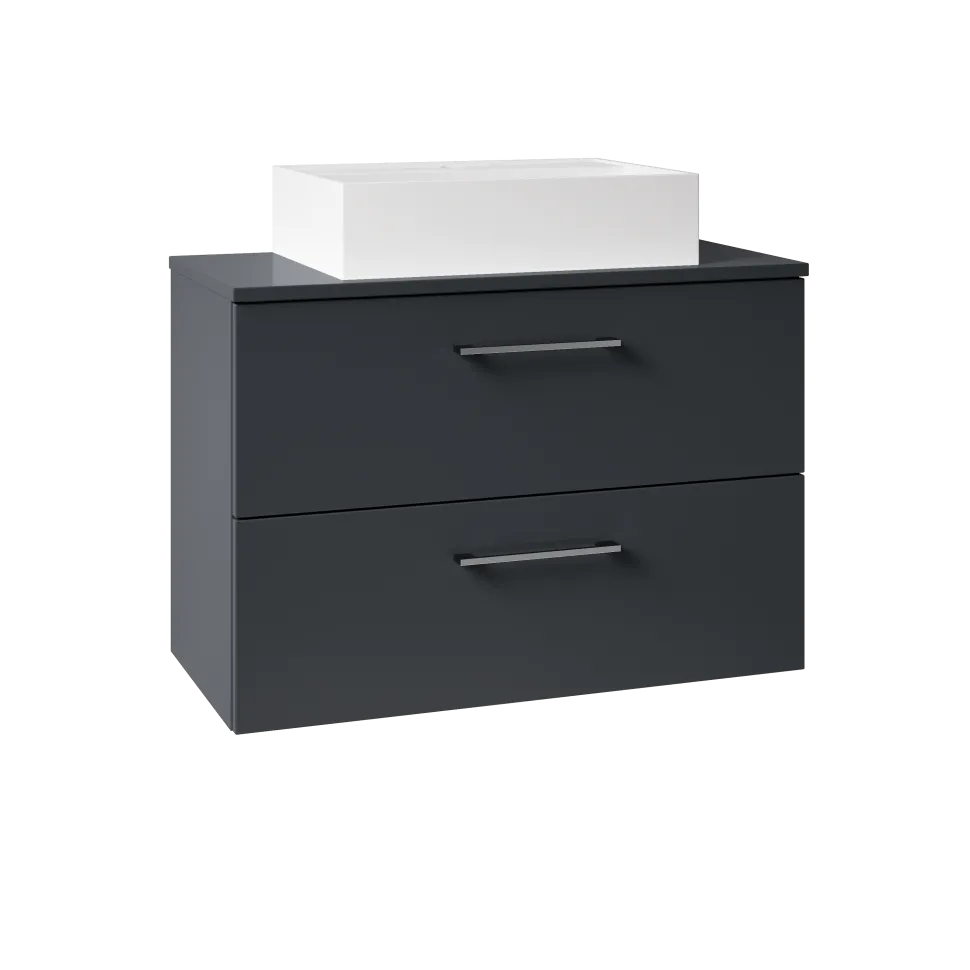 Erin 800mm Wall Mounted 2 Drawer Vanity Unit & Countertop