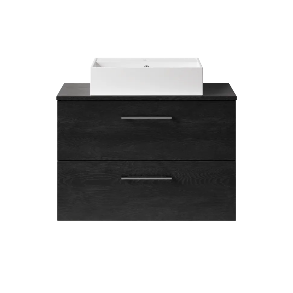 Erin 800mm Wall Mounted 2 Drawer Vanity Unit & Countertop