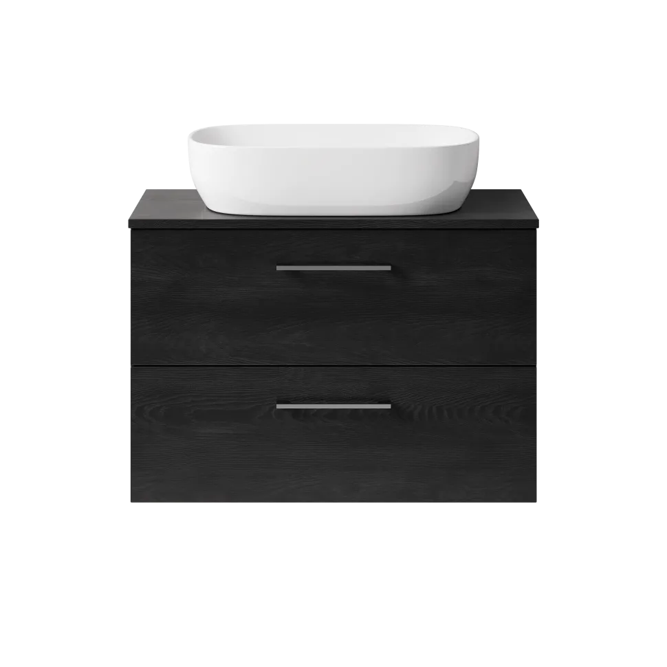 Erin 800mm Wall Mounted 2 Drawer Vanity Unit & Countertop