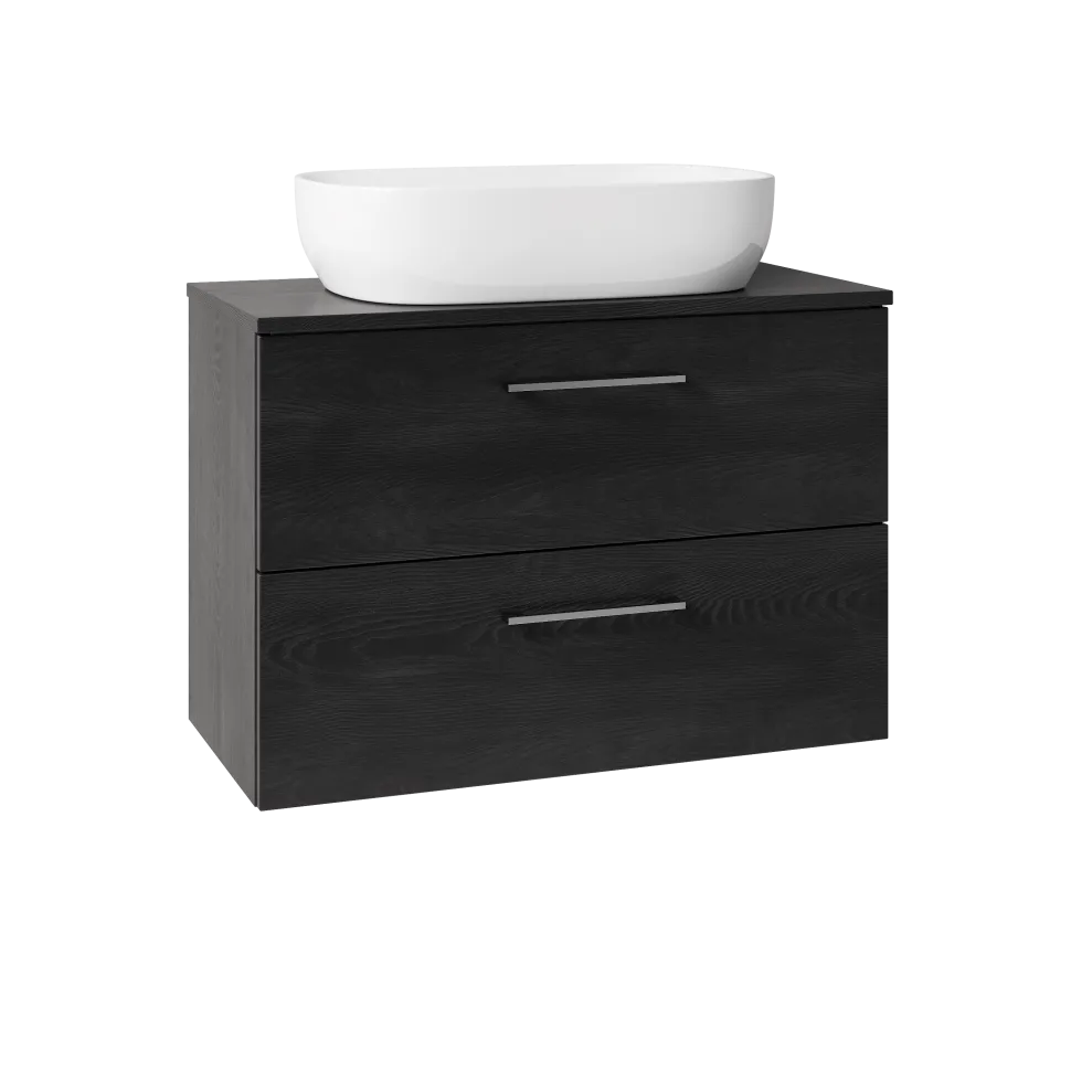 Erin 800mm Wall Mounted 2 Drawer Vanity Unit & Countertop