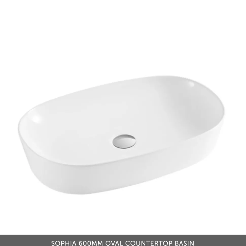 Erin 800mm Wall Mounted 2 Drawer Vanity Unit & Countertop