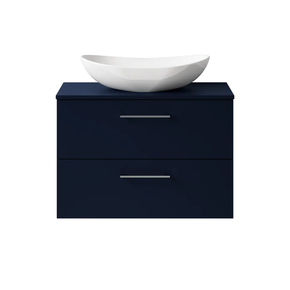 Erin 800mm Wall Mounted 2 Drawer Vanity Unit & Countertop
