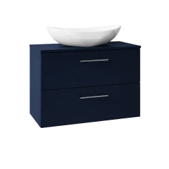 Erin 800mm Wall Mounted 2 Drawer Vanity Unit & Countertop