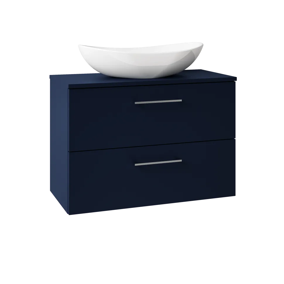 Erin 800mm Wall Mounted 2 Drawer Vanity Unit & Countertop