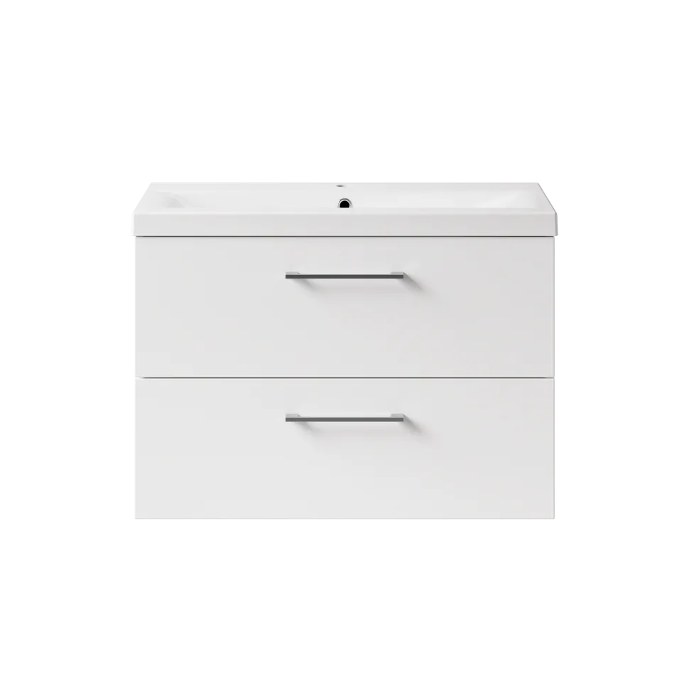 Erin 800mm Wall Mounted 2 Drawer Vanity Unit & Basin