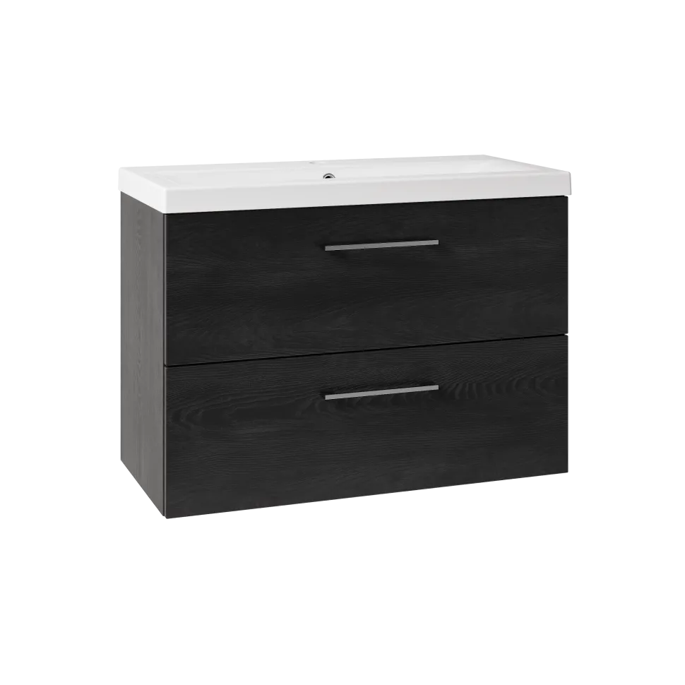 Erin 800mm Wall Mounted 2 Drawer Vanity Unit & Basin