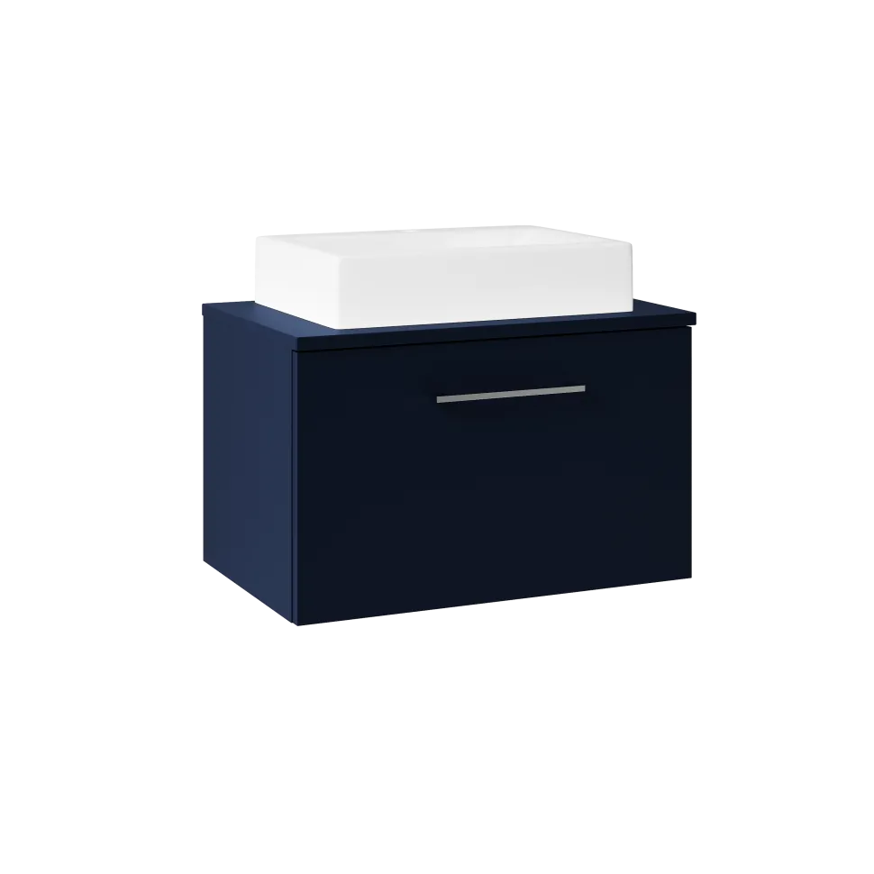 Erin 600mm Wall Mounted 1 Drawer Vanity Unit & Countertop