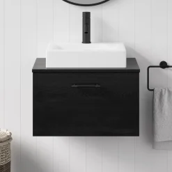 Erin 600mm Wall Mounted 1 Drawer Vanity Unit & Countertop