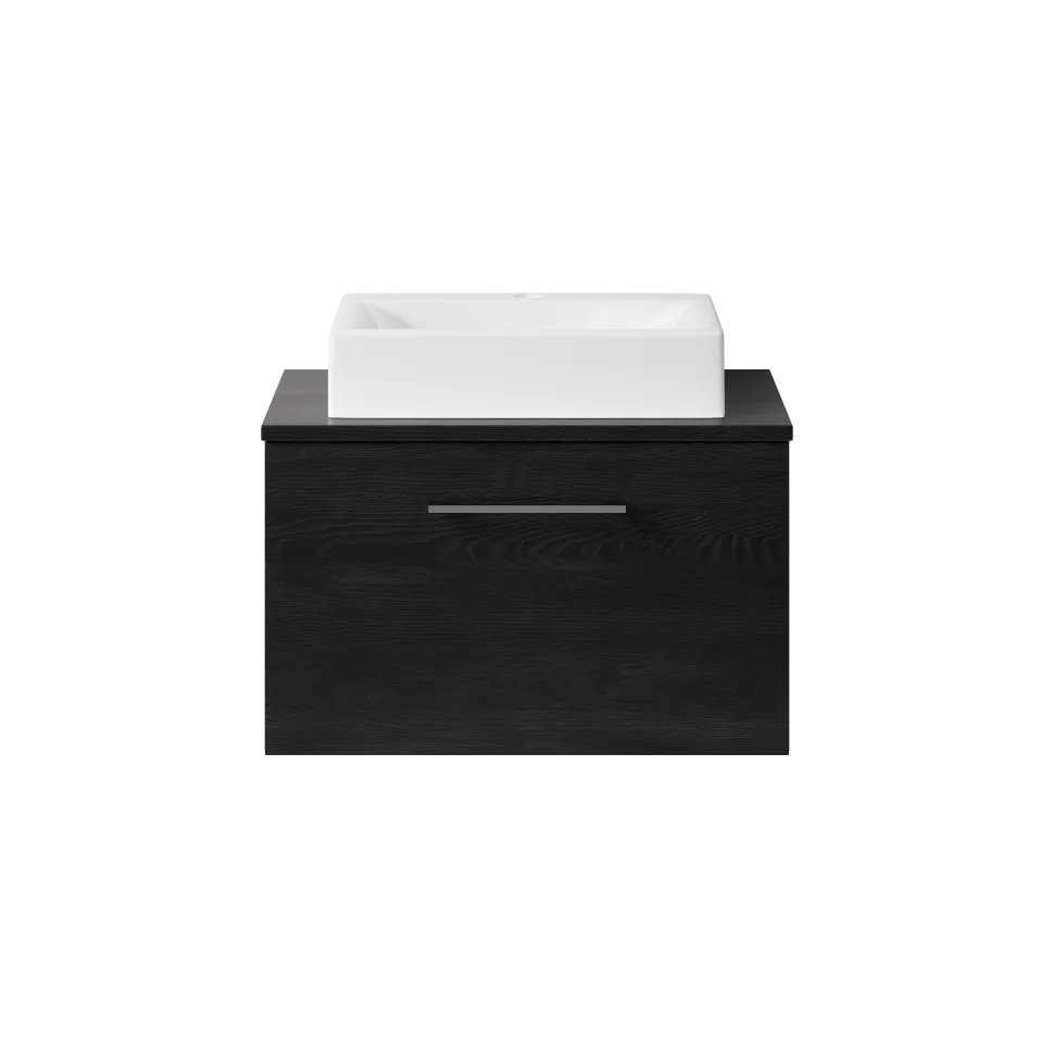 Erin 600mm Wall Mounted 1 Drawer Vanity Unit & Countertop