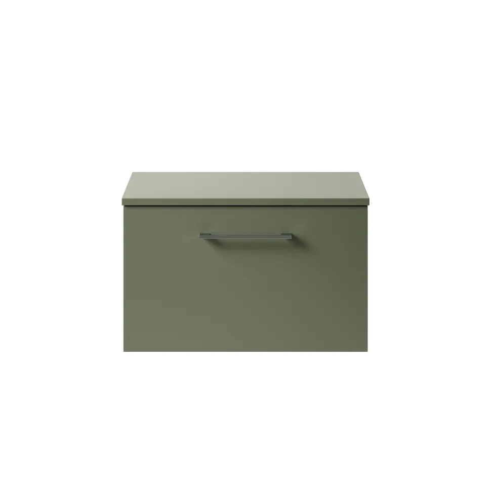 Erin 600mm Wall Mounted 1 Drawer Vanity Unit & Countertop