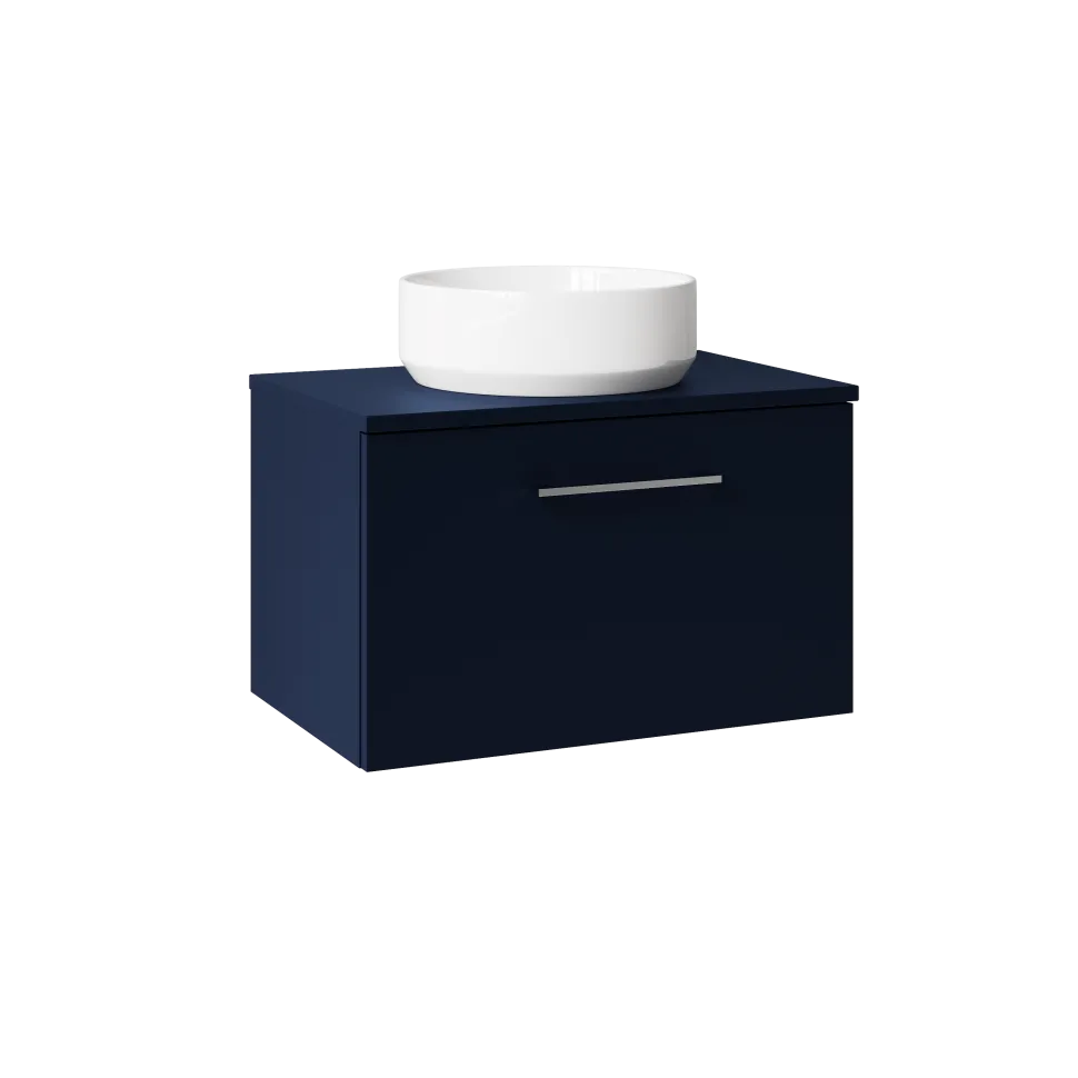 Erin 600mm Wall Mounted 1 Drawer Vanity Unit & Countertop