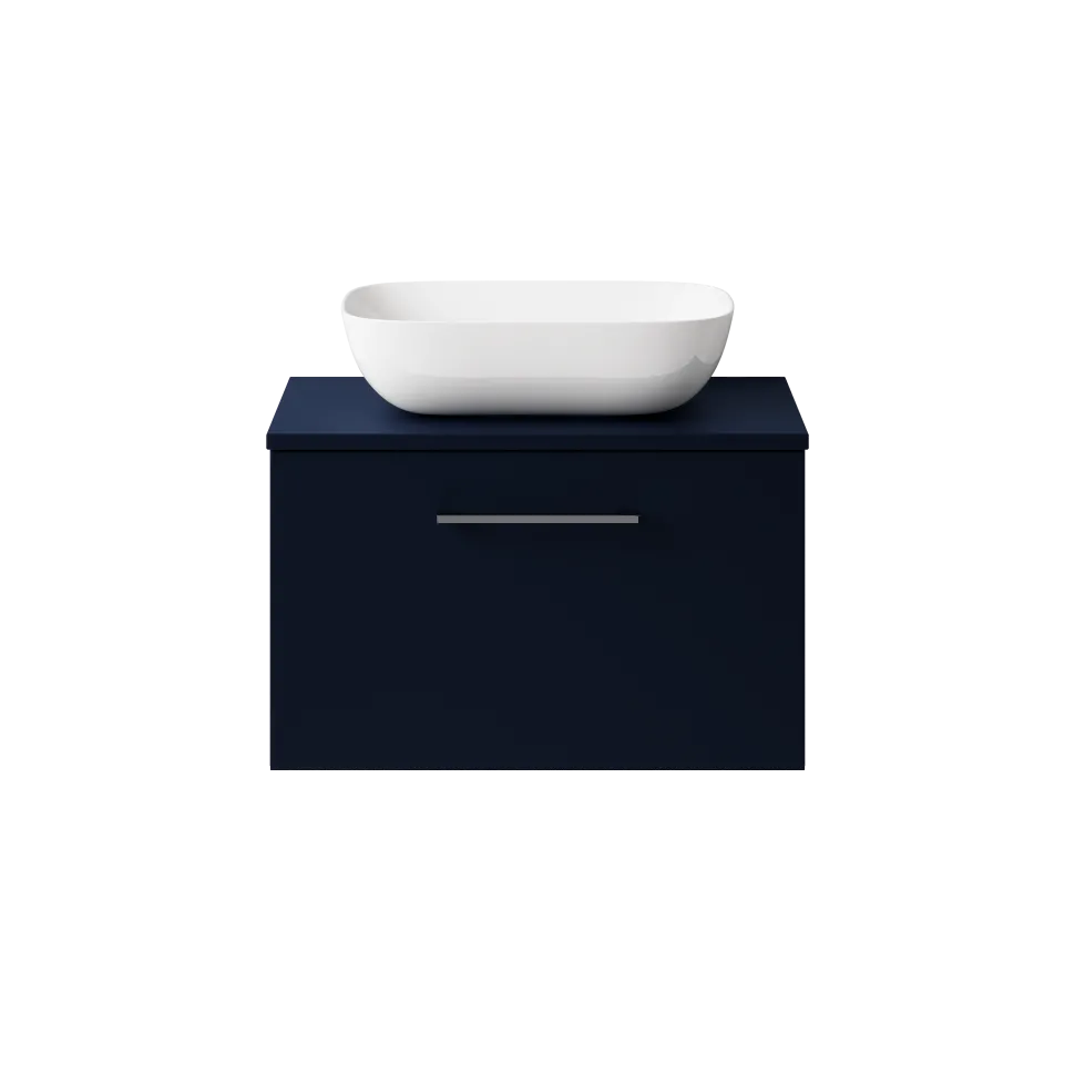 Erin 600mm Wall Mounted 1 Drawer Vanity Unit & Countertop