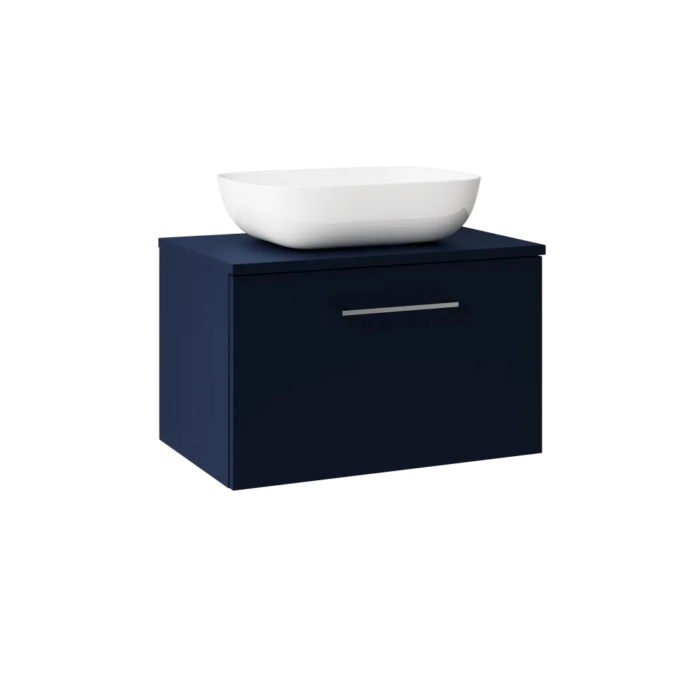 Erin 600mm Wall Mounted 1 Drawer Vanity Unit & Countertop