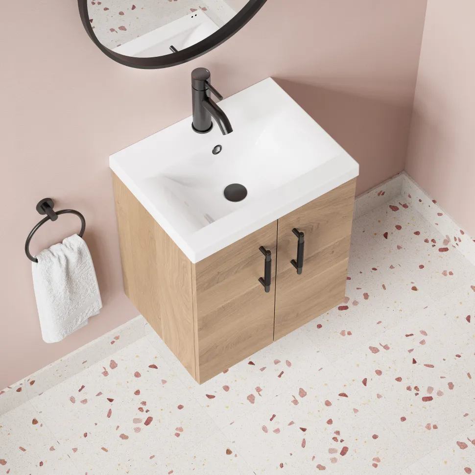 Erin 500mm Wall Mounted Vanity Unit & Basin