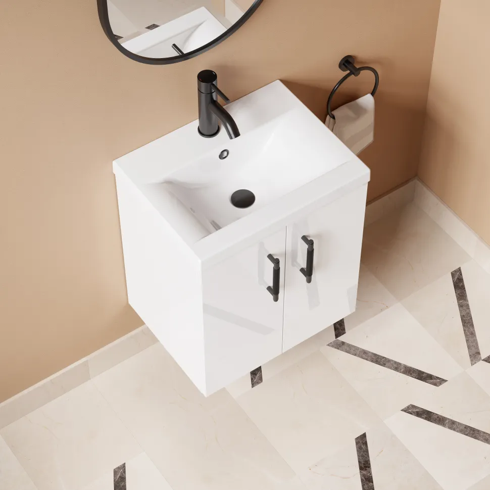 Erin 500mm Wall Mounted Vanity Unit & Basin