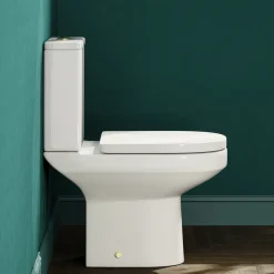 Erin Modern Shower Bath Suite with 1700mm J Shaped Bath & Rimless Toilet