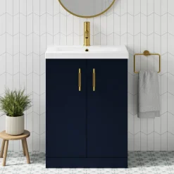 Erin Modern Shower Bath Suite with 1700mm J Shaped Bath & Rimless Toilet