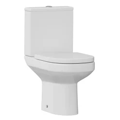 Erin Rimless Toilet & Vanity Unit Bathroom Suite with Matt Black Handles