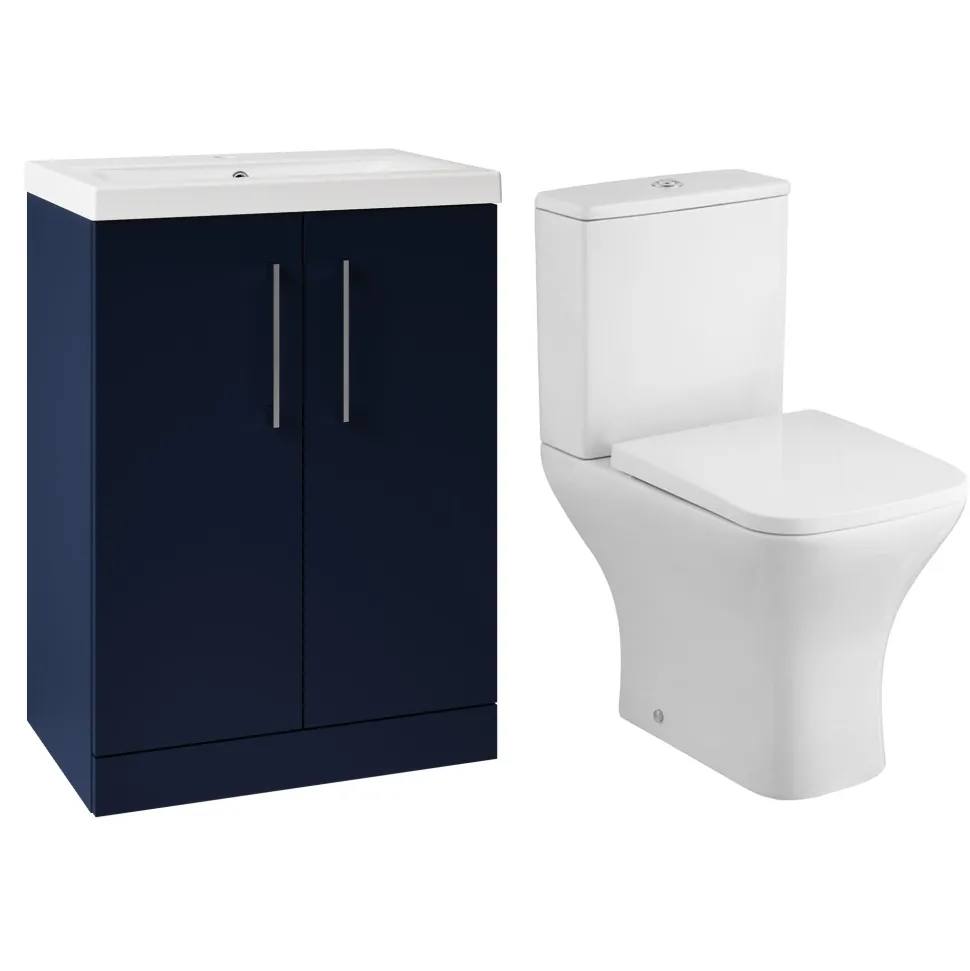 Erin Rimless Toilet & Vanity Unit Bathroom Set