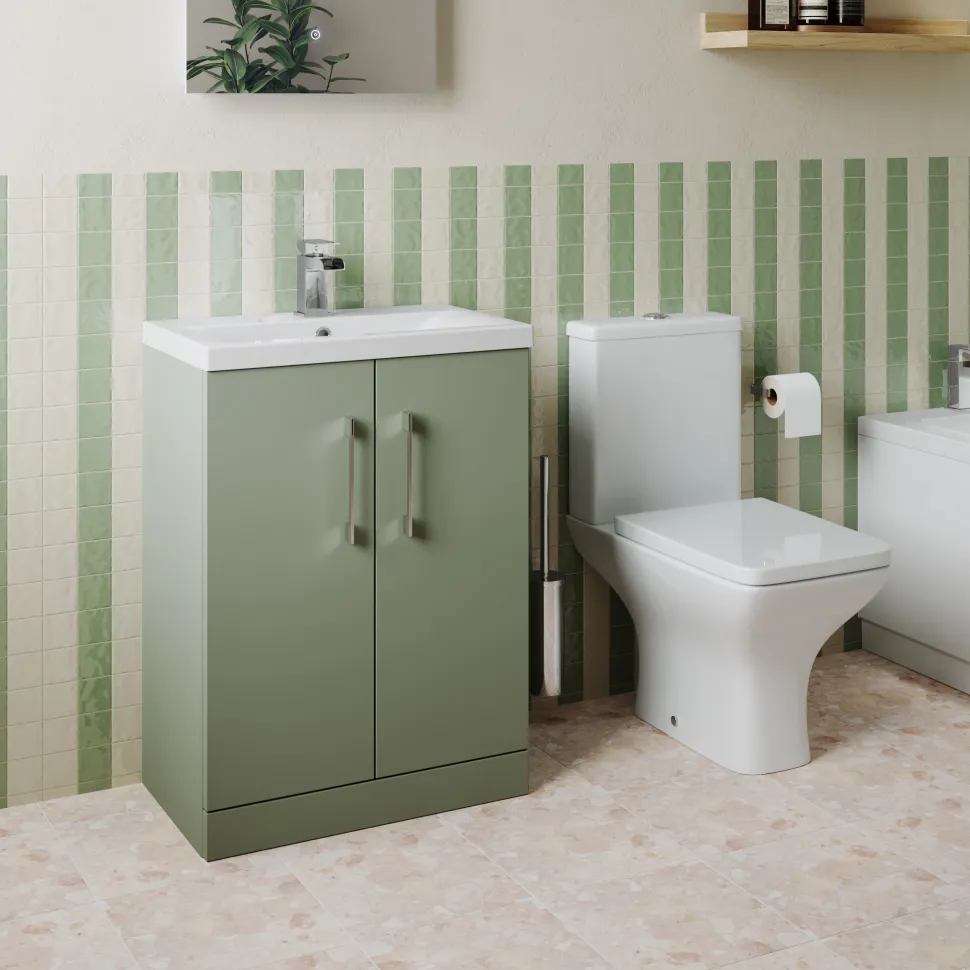 Erin Rimless Toilet & Vanity Unit Bathroom Set