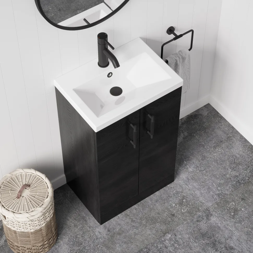 Erin Rimless Toilet & Vanity Unit Bathroom Suite Set