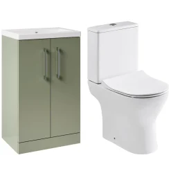 Erin Rimless Toilet & Vanity Unit Bathroom Suite Set