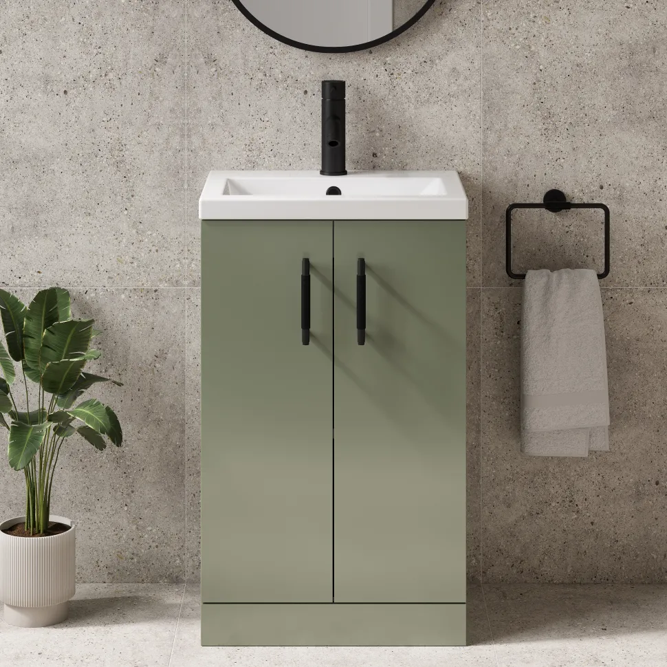 Erin Rimless Toilet & Vanity Unit Bathroom Suite Set