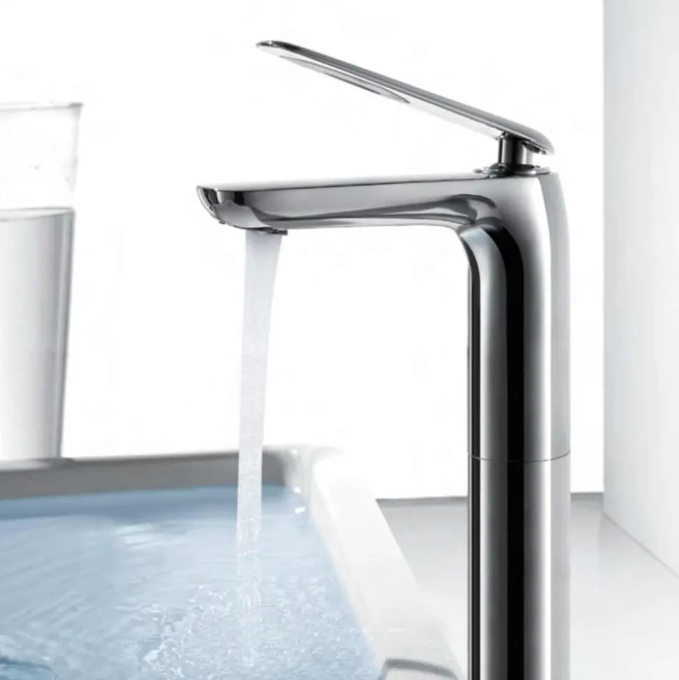 Flova Allore Tall Basin Mixer with Clicker Waste