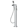 Flova Cascade Floor Standing Waterfall Bath Shower Mixer with Handset Kit