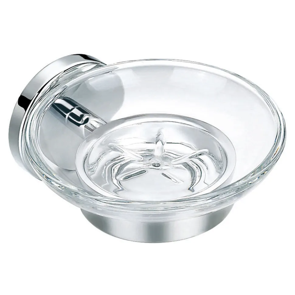 Flova Coco Round Glass Soap Dish