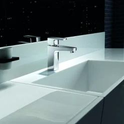 Flova Dekka Mono Basin Mixer with Clicker Waste