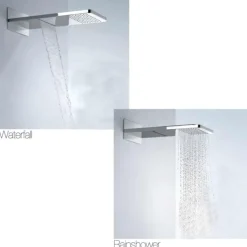 Flova Design Dual Function Overhead Shower with Rain & Waterfall Spray