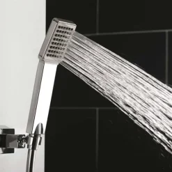 Flova Essence Manual Exposed Shower Column with Overhead Shower & Handset Kit