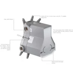 Flova Levo Concealed Manual Shower Valve with 2-Way Diverter
