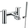 Flova Levo Deck Mounted Bath Shower Mixer with Handset Kit