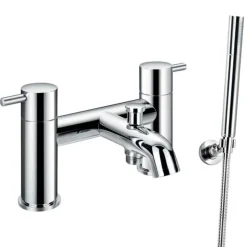 Flova Levo Deck Mounted Bath Shower Mixer with Handset Kit