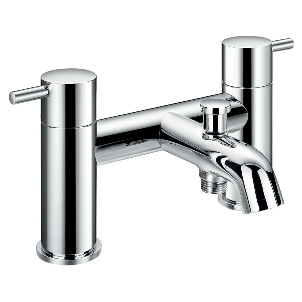 Flova Levo Deck Mounted Bath Shower Mixer with Handset Kit