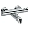 Flova Levo Exposed Thermostatic Wall Mounted Bath Shower Mixer