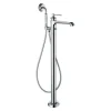 Flova Liberty Floor Standing Bath Shower Mixer with Handset Kit - Chrome