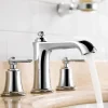 Flova Liberty 3 Hole Basin Mixer with Clicker Waste - Chrome