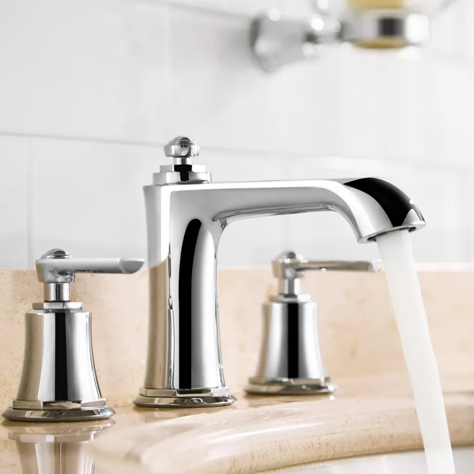 Flova Liberty 3 Hole Basin Mixer with Clicker Waste - Chrome