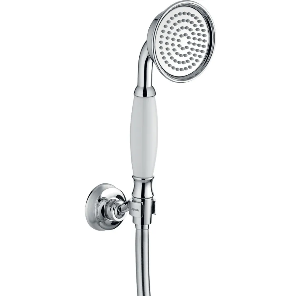 Flova Liberty Mini Shower Kit with Handset, Wall Bracket & Hose - Chrome