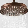 Flova Liberty 225mm Ceiling Mounted Rainshower Head & Arm - Oil Rubbed Bronze
